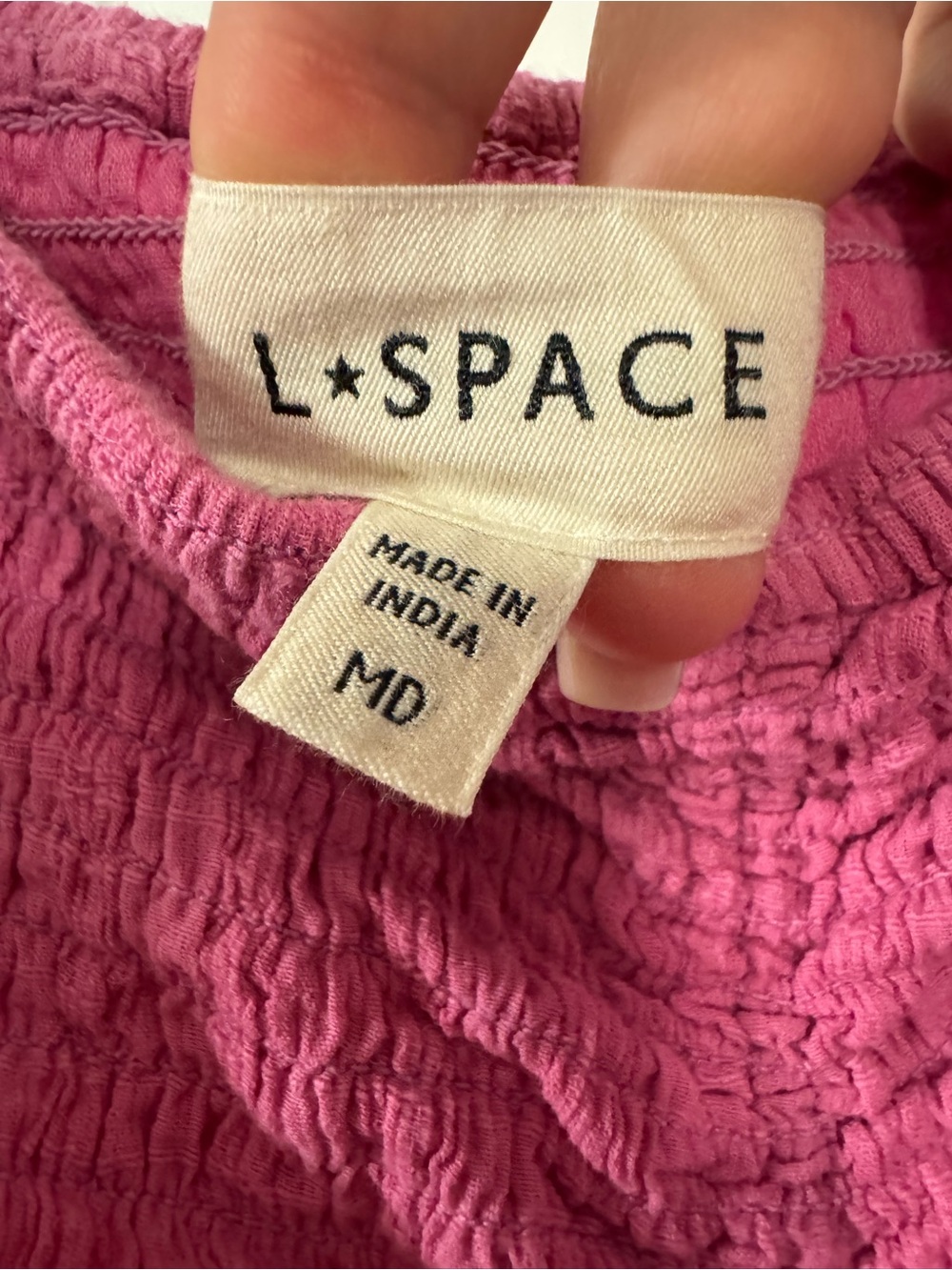 L Space Mallorca Pink Smocked Tiered Maxi Dress - Picture 12 of 15